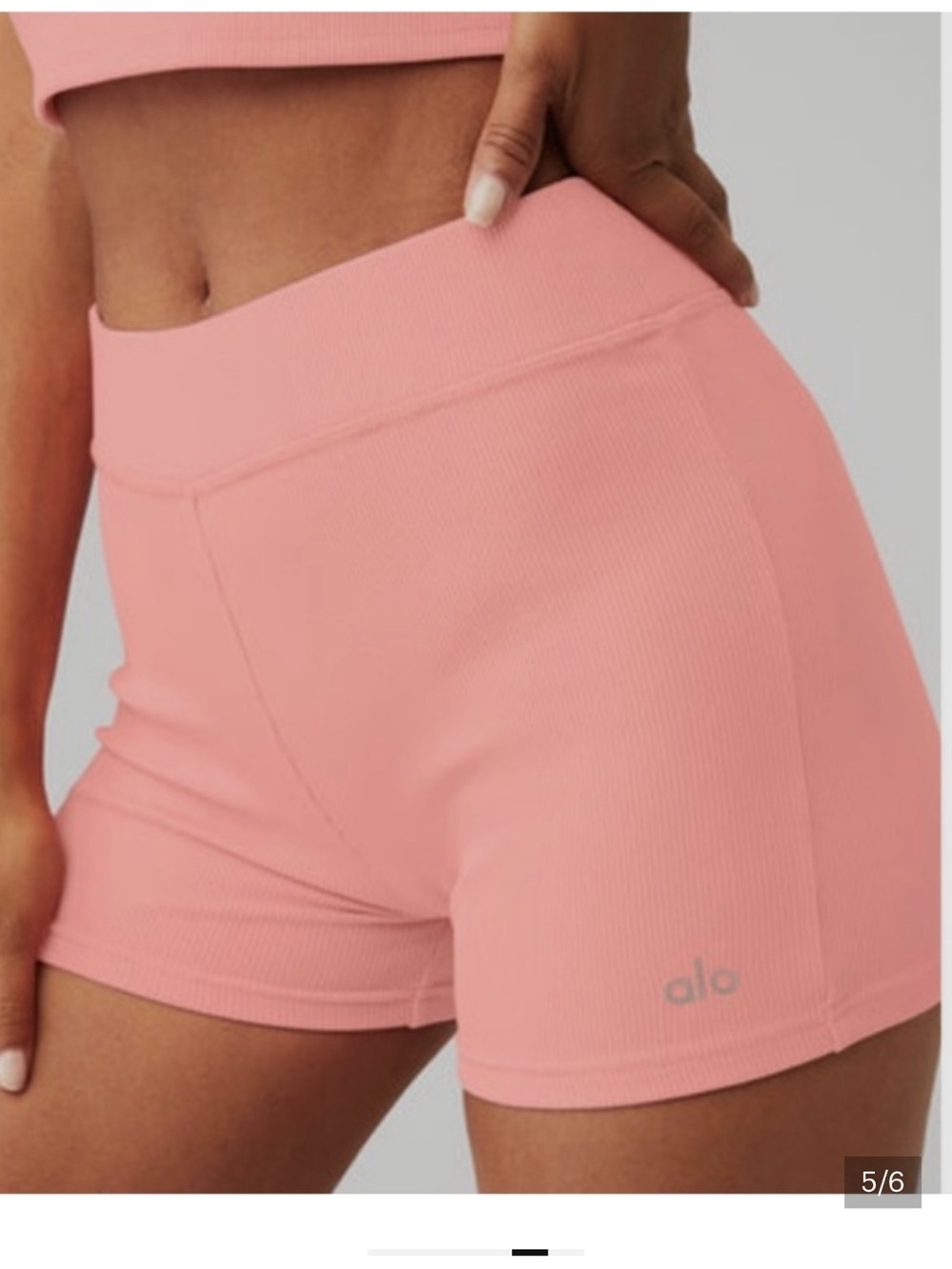 ALO Yoga Women's Pink Bike Shorts